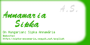 annamaria sipka business card